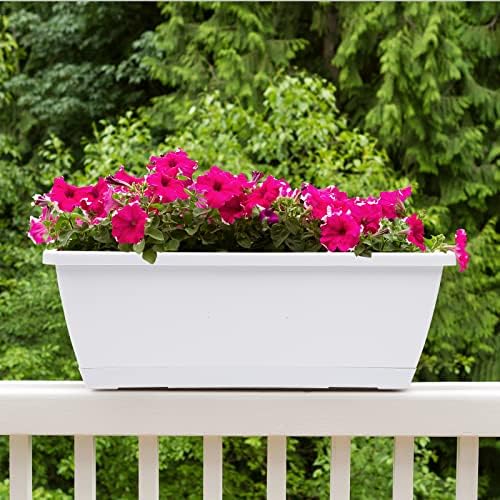 CHUKEMAOYI Window Box Planter,7Pack Plastic Vegetable Flower Planters Boxes