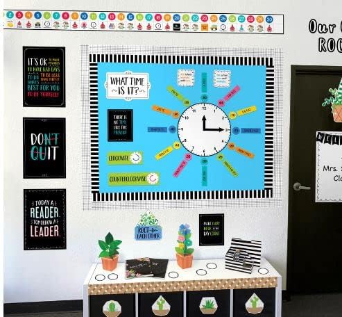 Creative Teaching Press Telling Time (Core Decor) Bulletin Board Set Classroom Decor