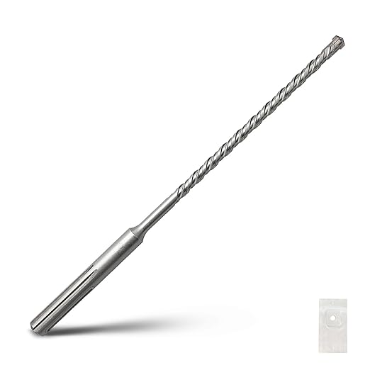1/2 x 10 inch SDS Max Rotary Hammer Drill Bit, 12x260mm Masonry Drill Bit,Concrete Drill Bit for Masonry, Brick, Stone, Concrete (Length :260mm / 10 inch, 12mm (1/2 in) Diameter)
