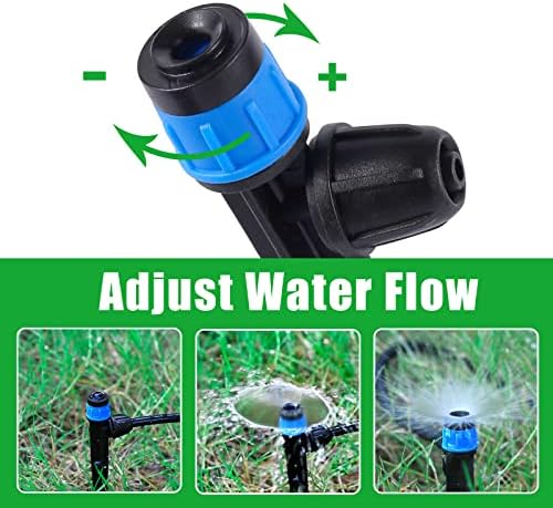 25 Pcs 360° Adjustable Drip Irrigation Spray Emitters