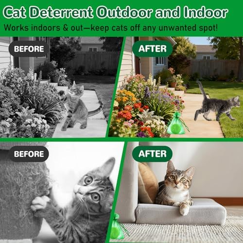 Natural Cat Deterrent Balls, Waterproof Indoor Outdoor Garden Shield