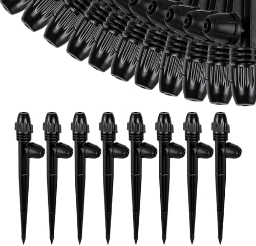 20 Pcs 360° Adjustable Drip Irrigation Misting Spray Emitters