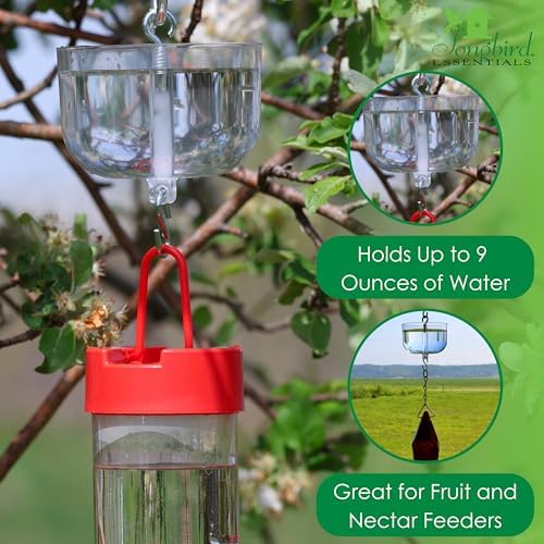 Songbird Essentials Nectar Protector Junior Bird Feeder Protection - Clear