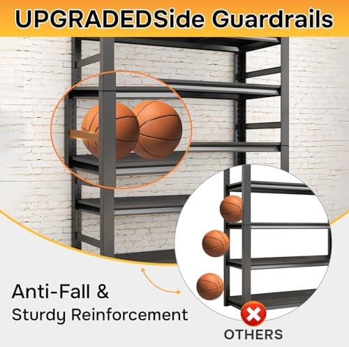 Storage Shelves Heavy Duty Adjustable 5tier Metal Garage Shelving Unit