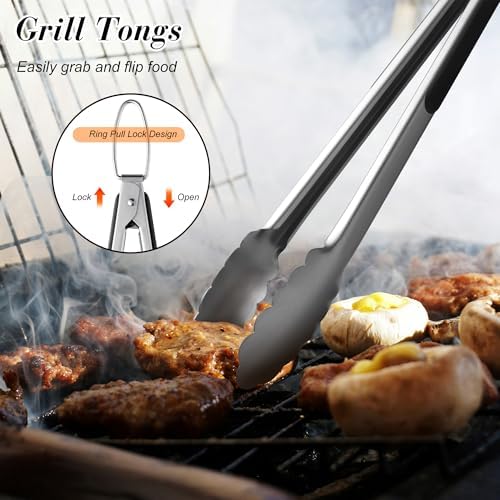Griddle Accessories Kit - Heavy Duty Grill Tools Set, Grilling Accessories
