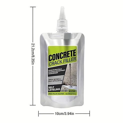 All-Surface Waterproof Crack Filler, Concrete Crack Filler, Heavy-Duty Concrete Crack Repair,Quick-Drying Waterproof Sealer for Outdoor Concretes, Home Repairs, and Renovations (1Pcs)
