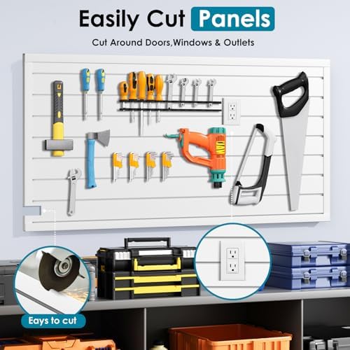 Brakki Slat Wall Paneling 2x4 Ft, Slatwall Garage Organizer Storage System
