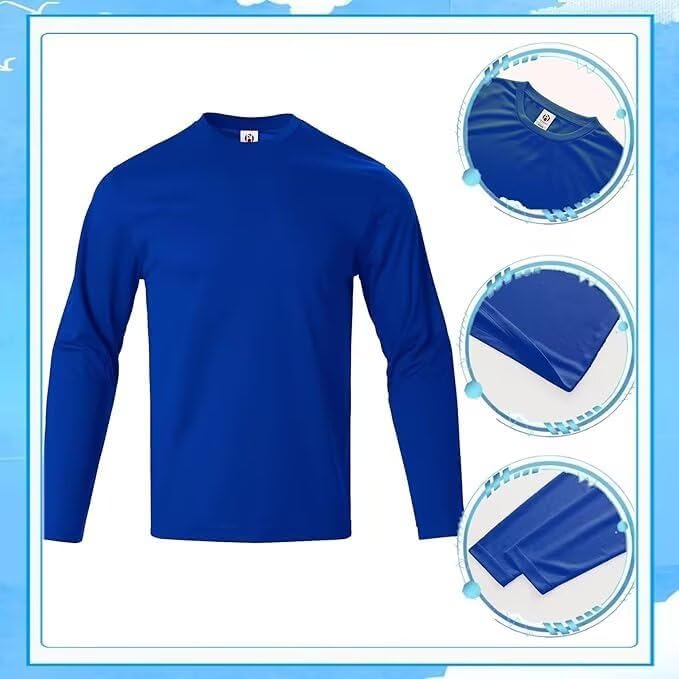 LeeHanTon Men's Sun Shirts Sun Protection Hoodie Shirt UPF 50+ Long Sleeve Work Athletic Shirt with Hooded for Fishing Hiking