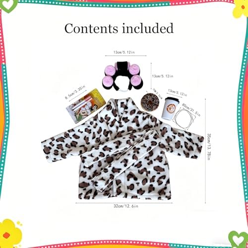 23ch Lawn Goose Leopard Bathrobe Outfit Entryway Funny Decor