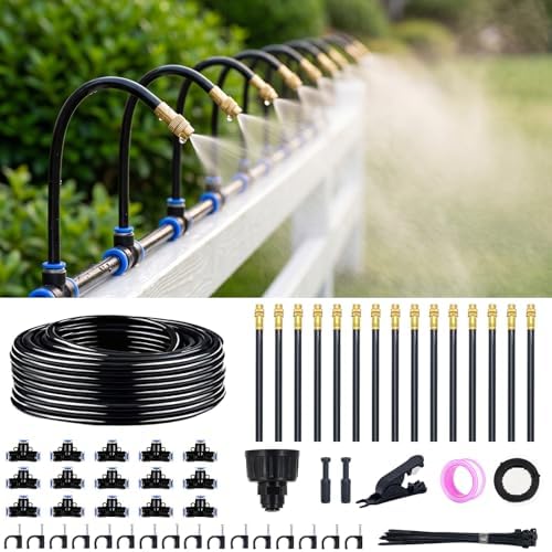 Thiswing 50FT 360° Adjustable Irrigation System for Garden