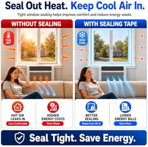 SWRT Window Sealing Tape, 2 in x 33 ft, 20 Mil Thick, AC Insulation Seal