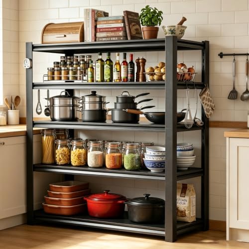 47.2" W 2500LBS Heavy Duty Garage Metal Storage Shelving Unit