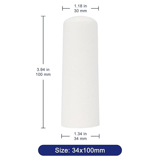 Labasics Cellulose Extraction Thimbles, 1.34 inch Diameter, 3.94 inch Length, Soxhlet Extraction Thimbles, 25 Pack