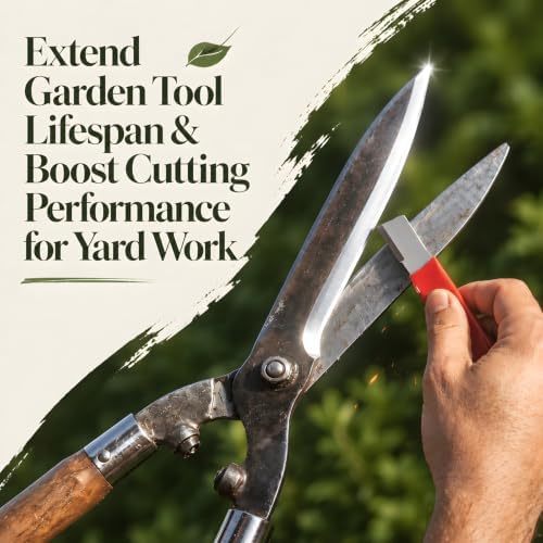 Garden Tool Pruning Shear Blade Sharpener, Metal Blade Rust Cleaning Tool