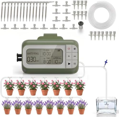 Auto Drip Irrigation Kits Battery Powered for 15 Potted Plants