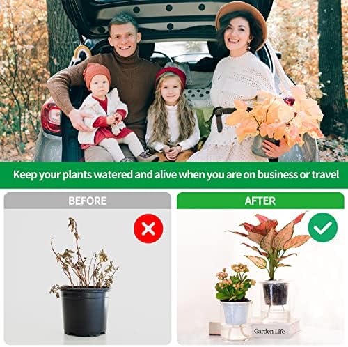 ORIMERC 100 feet 1/4 inch Self Watering Rope Capillary Wick Automatic Waterer for Potted Plant Vacation Holiday Flower Sitter Hydroponic Passive Wicking Cord String Indoor Outdoor Garden System Device