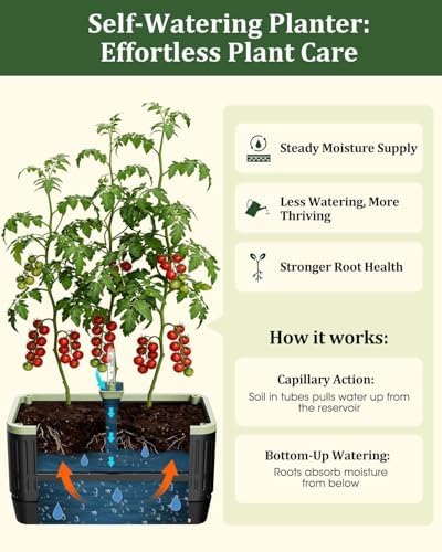 2PCS Self Watering Tomato Planter with Trellis