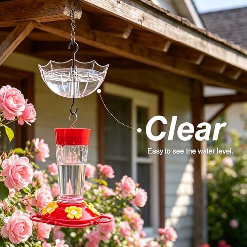 Ant Moat for Hummingbird Feeder, 5 OZ, 4 Pack,Clear