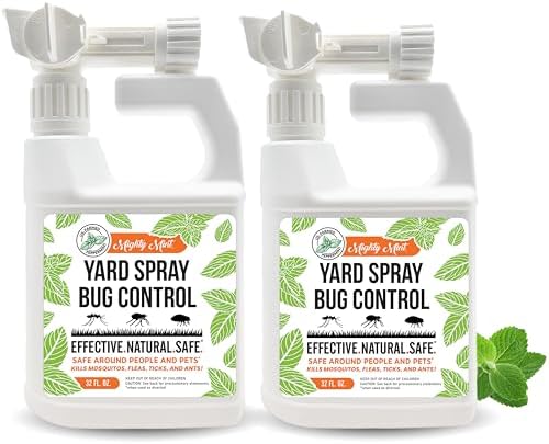Mighty Mint Peppermint Oil Lawn & Yard Bug Control Spray, 32 oz, Pack of 2