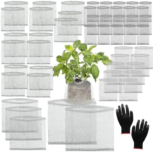 50 Pcs Gopher Baskets 1/3/5/10 Gallon Root Guard Proof Stainless Wire Steel