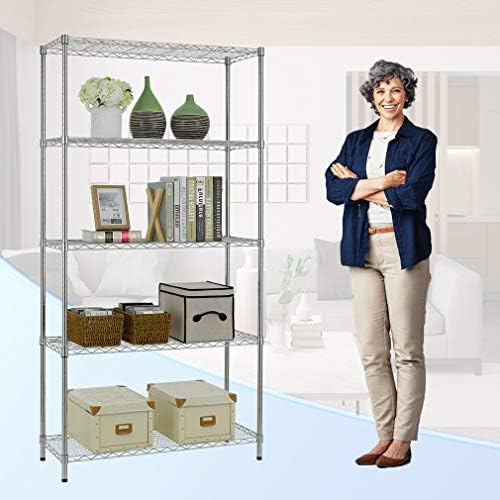 PayLessHere | 5-Tier Wire Shelf | 36"x14"x72" | Black