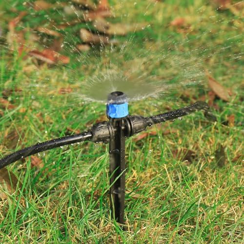 25 Pcs Drip Irrigation Fan Emitter for 1/4" Irrigation Tubing