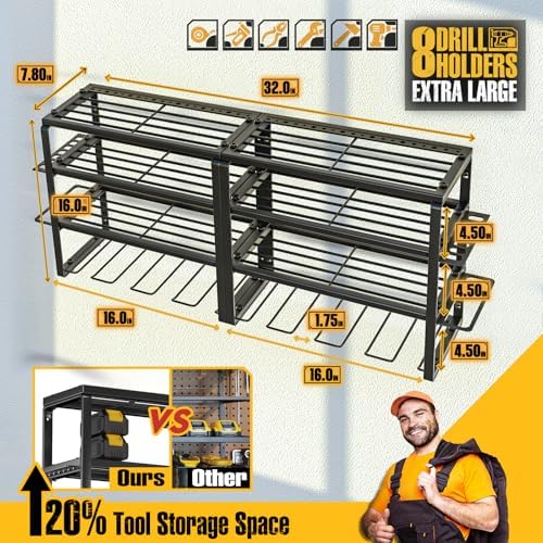 Spampur Power Tool Organizer Wall Mount