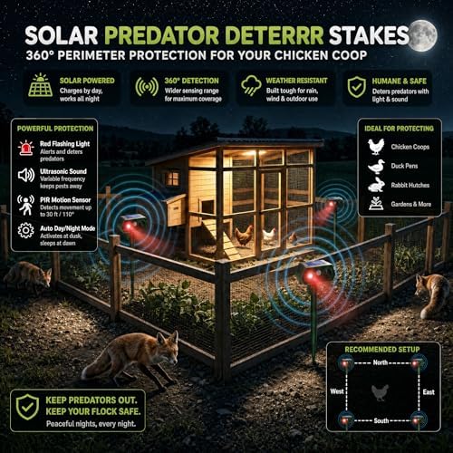 2026 Sonic Fortress Pro Deer Repellent Devices, Racoon Repellent Outdoor Squirrel Fortress Pro IP65 Animal Repeller Cat Deterrent with Motion Sensor&Light to Scare Bear Dog Out of Garden Yard(2Pack)