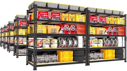 PrimeZone 3250 LBS Heavy Duty Garage Storage Shelves Adjustable Shelf 10PCS