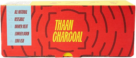 Thaan, Thai-Style Charcoal. 4-6 Hour Burn Time. Restaurant Grade Charcoal. Low Ash, No Smoke, High Heat. Up to 1200 Degrees. Binchotan Quality, Extruded Process. (5, Pounds)