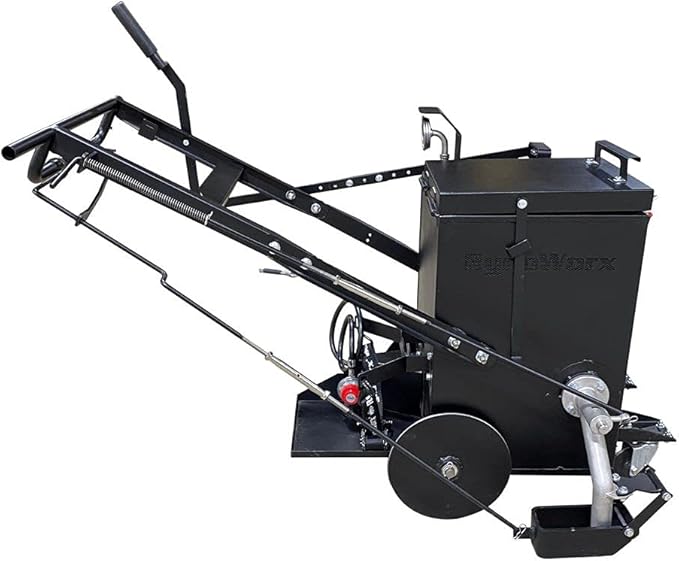 Asphalt Kingdom - RY10 Pro Melter Applicator for Filling Asphalt Cracks - 4-Wheel Designed Safe, Reliable, Efficient Crack Seal Machine - 12.5 Gallon