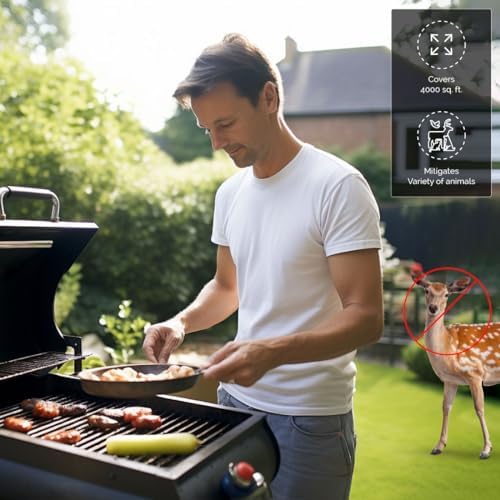 Bird-X Yard Gard Silent Animal Repeller 4000 Sq. Ft. Deer Raccoons Skunks