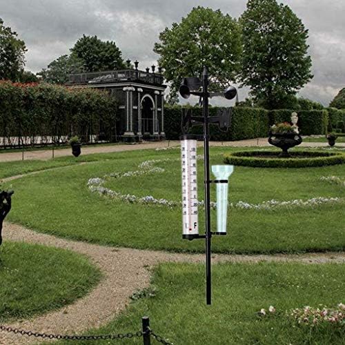 PVC Weather Station with Thermometer and Rain Gauge