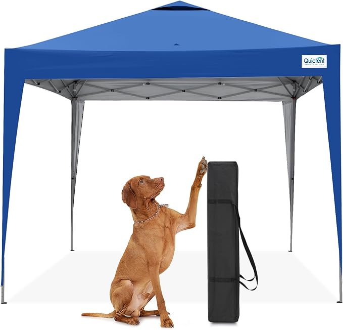 Quictent 10x10 Pop Up Canopy Tent, Instant Setup Gazebo for 1 Person, Portable & Compact, Waterproof & UV Protection, Ideal for Camping, Beach, Parties, and Outdoor Events
