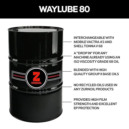 Waylube 80-NE Premium ISO 68 Slideway Lubricant, 55 Gallons