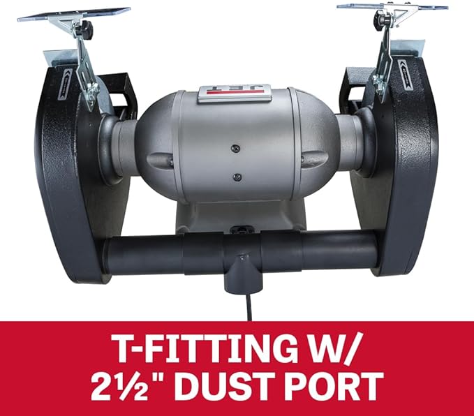JET 10-Inch Industrial Bench Grinder, 1800 RPM, 1-1/2 HP, 115V 1Ph (Model IBG-10)