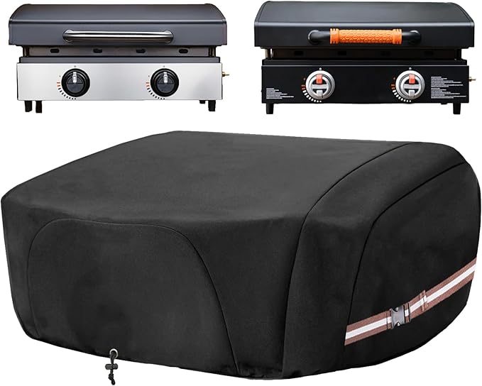 Griddle Cover for Blackstone 22 inch Tabletop Griddle with Hood, Full Coverage Propane Fuel Cylinder, Waterproof 600D Heavy Duty Grill Covers Outdoor BBQ Grilling Accessories