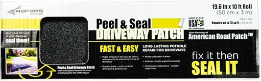 ADFORS Peel & Seal Driveway Patch for Long Lasting Pothole Repair