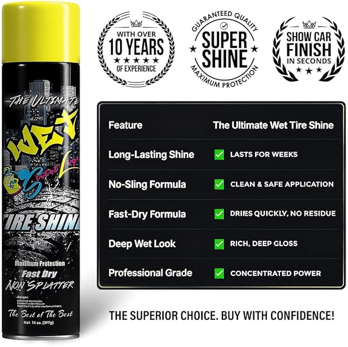 Street Legal The Ultimate Wet Tire Shine 14 oz (24)