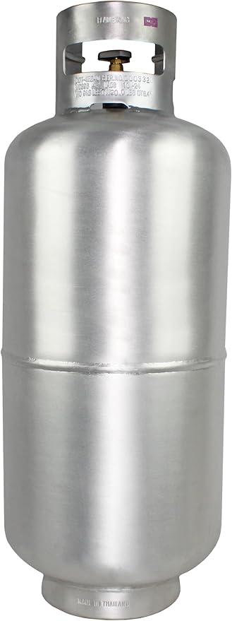 Flame King 40LB Aluminum Propane Tank with Premium OPD Valve, Corrosion-Resistant and Rust-Free, Lightweight, Great for Marine Applications, Grills and BBQs, Camping, Fishing, & Outdoor Activities