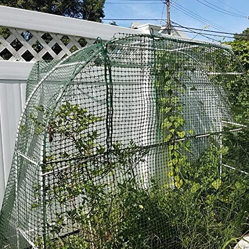BOEN Garden Fence Temporary Barrier Outdoor Fence for Dog, Rabbit or Deer, Garden Netting Plastic Mesh Plant Protection (4' x 75', Green)