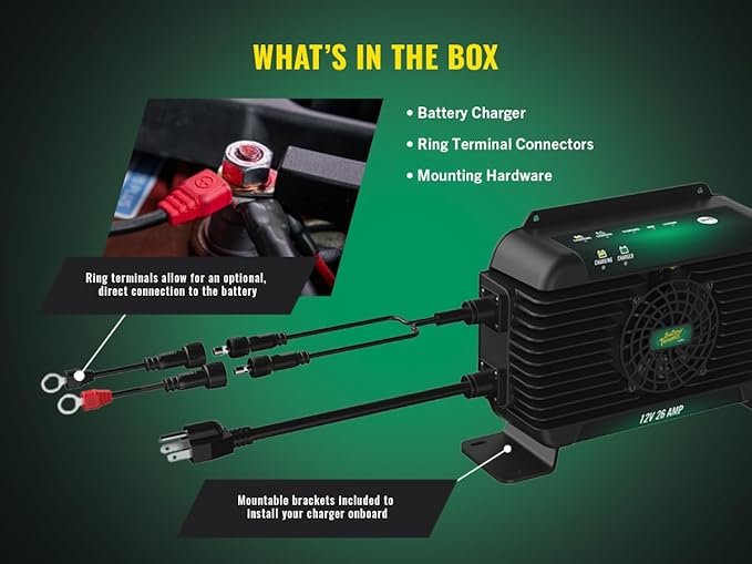 Battery Tender PowerPlus 36V, 18 AMP Battery Charger and Maintainer - Golf Cart and Marine Applications - IP68 Weather Resistant