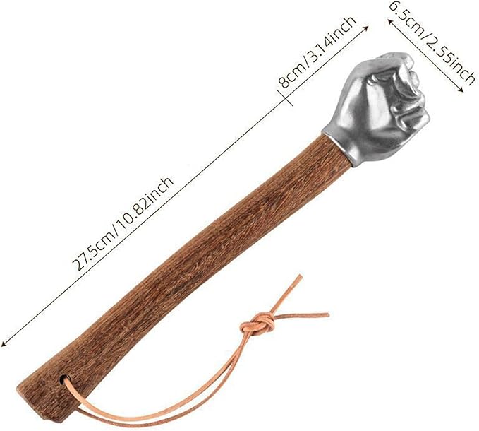 Fist Hammer, 2.1 lbs Stainless Steel Hammer with Solid Wood Handle for Outdoor Camping, Multi-Purpose Crafts and Hardware Tools, Also a Good Gift Choice