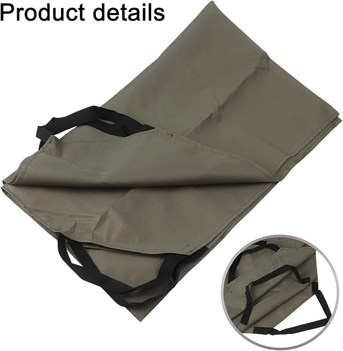 Garden Leaf Tarp 600D Oxford Fabric Waterproof Waste Bag with 4 Handles, Outdoor Yard Debris Collection Sheet for Leaves, Lawn, Pruning, Picnic Mat or Furniture Cover