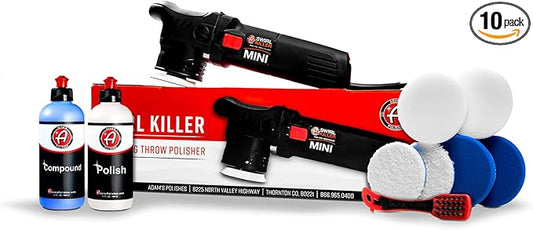 Adam's Polishes Swirl Killer 12mm Polisher - Orbital Polishing Paint Correcting Buffer Tool - Car Scratch Remover - Use Post Car Wash Clay Bar & Pre Wax or Ceramic Coating