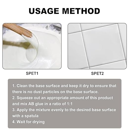 Tile Repair Kit - 50ml Marble and Granite Repair Kit | Ceramic and Granite Crack Filler with Strong Adhesion | Tile Hole for Shower, Wall, Floor, & Countertop