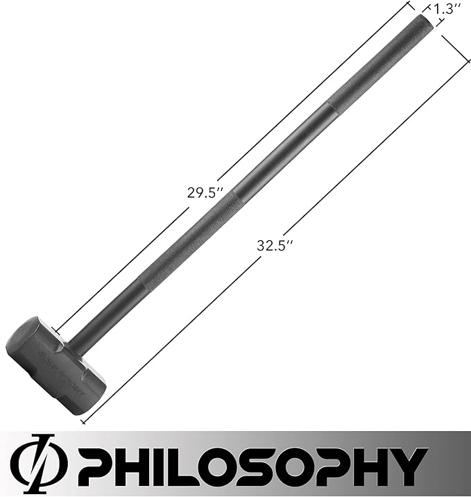 Philosophy Gym Fitness Hammer, 15 LB - Steel Hammer for Strength Training
