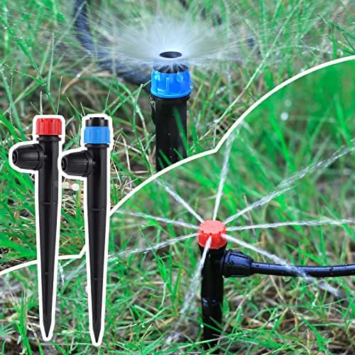 25 Pcs 360° Adjustable Drip Irrigation Spray Emitters