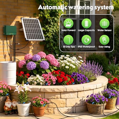 10W Solar Automatic Plants Watering System for Summer Garden Drip