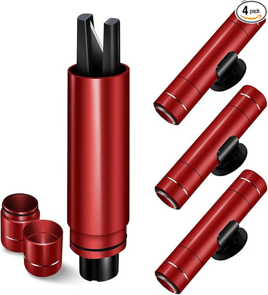 Car Window Breaker and Seatbelt Cutter 4 Pack, 2-in-1 Car Safety Hammer, Multifunctional Auto Glass Breaker, Portable Emergency Rescue Tool for Automotive Accidents